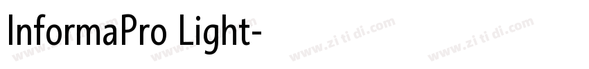 InformaPro Light字体转换